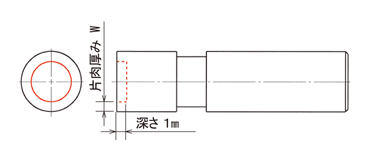 ザグリ（電着後寸法）